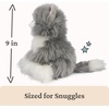 image:imageGUND Xavier Kitten Plush Premium Cat Stuffed Animal for Ages 1 and Up Black 9Kitten GreyWhite 9