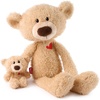image:imageGUND Near or Far Bears Premium Large amp Small Teddy Bears with Voice Recording Capability Stuffed Animals for Ages 1 and Up Brown 16