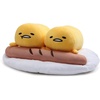 image:imageGUND Sanrio Gudetama Two Lazy Eggs And Sausage Stuffed Animal Plush Multicolor 17