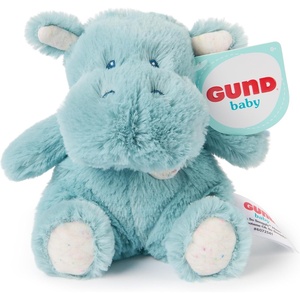 image:imageGUND Baby Oh So Snuggly Littles Hippo Small Stuffed Animals Hippo Stuffed Animal Plush Toys for Infants and Toddlers Teal 7