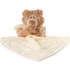 image:imageGUND Baby Philbin Plush Lovey Teddy Bear with Baby Blanket Stuffed Animal Sensory Toy Brown 14