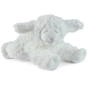 image:imageGUND Baby Sustainable Lamb Rattle Winky Lamb Stuffed Animal Plush Made from 100 Recycled Materials Plush Rattle Sensory Toy for Babies White 7