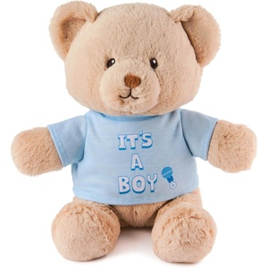 image:imageGUND Its a Boy Sustainable Message Bear with Blue TShirt Teddy Bear Made from 100 Recycled Materials for Ages 1 and Up Tan 12