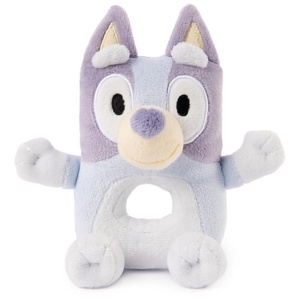 image:imageGUND Official Bluey Plush Ring Rattle Bluey Baby Rattle Sensory Toy for Babies Blue 6Bluey