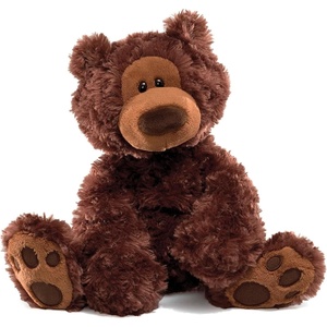 image:imageGUND Philbin Classic Teddy Bear Premium Stuffed Animal for Ages 1 and Up Chocolate Brown 12
