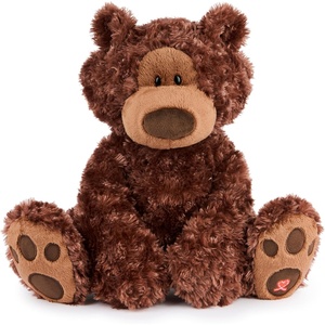 image:imageGUND Philbin Classic Teddy Bear Premium Stuffed Animal for Ages 1 and Up Chocolate Brown 18Philbin
