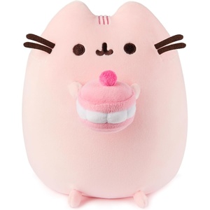 image:imageGUND Pusheen Cherry Macaron Squisheen Plush Squishy Toy Collectible Dessert Food Toy Cat Stuffed Animal for Ages 8 and Up Pink 95