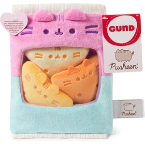 image:imageGUND Pusheen Gamer Chips with Removable Mini Plushies Toy Tortilla Chips Food Plushies Gaming Decor Stuffed Animals for Ages 8 and Up Pink 8