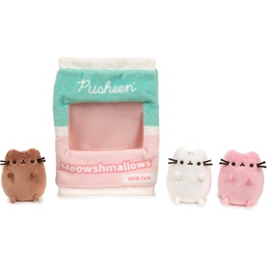 image:imageGUND Pusheen Meowshmallows Bag of Treats with Removable Mini Plush Stuffed Animals for Ages 8 and Up PinkGreen 75