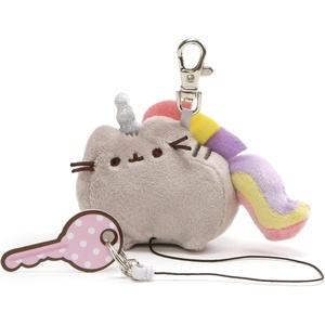 image:imageGUND Pusheen the Cat Pusheenicorn Retractable Key Holder Unicorn Plush Keychain For Ages 8 and Up 3