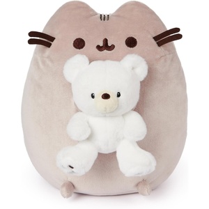image:imageGUND Pusheen with Kai Bear Plush Stuffed Animal Cat with Teddy Bear for Ages 8 and Up 95 GrayMulti Color