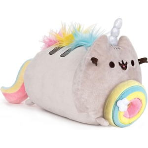 image:imageGUND Pusheenicorn Donut Log Rainbow Plush Stuffed Animal Cat 95