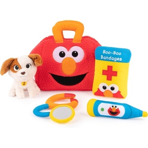 image:imageGUND Sesame Street Furry Friends Forever Soft Book Premium Plush Sensory Toy for Ages 1 and Up Blue 6Elmo  Tango Checkup Playset