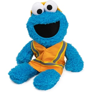 image:imageGUND Sesame Street Official Construction Worker Cookie Monster Muppet Plush Premium Plush Toy for Ages 1 amp Up BlueOrange 13Construction Worker Cookie Monster