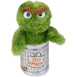 image:imageGUND Sesame Street Official Oscar the Grouch Muppet Plush Premium Plush Toy for Ages 1 amp Up GreenSilver 10Green