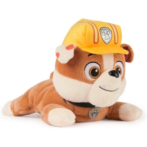 image:imagePaw Patrol GUND Rubble Plush Official Lounging Rubble Plush Toy Weighted Stuffed Animal Sensory Toy for Ages 1 and Up 8