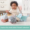 image:imageGUND Baby Safari Friends Giraffe Keywind Musical Plush Plays Brahms Lullaby Stuffed Animal Sensory Toy for Ages 10 Months and Up Yellow 9Pull Down Elephant 12