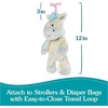 image:imageGUND Baby Safari Friends Zebra PullDown Musical Plush Travel Friendly Sensory Toy with Stroller Loop for Ages 0 and Up Rainbow 12