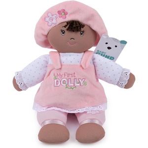 image:imageGUND Baby My First Dolly Plush Doll for Babies and Toddlers PinkWhite 13Dark Brown 13