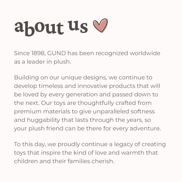 GUND | Where Friendship Begins – Ultra Soft, Safe Timeless Stuffed Animals for Every Generation