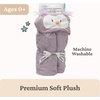 image:imageGUND Baby Lil Luvs Hooded Blanket Emory Fox Ultra Soft Plush Security Blanket for Babies and NewbornsOwl