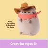 image:imageGUND Pusheen Cowboy Squisheen Plush Squishy Toy Collectible Plush Toy Cowgirl Cat Stuffed Animal for Ages 8 and Up Gray 6Cowgirl Cat