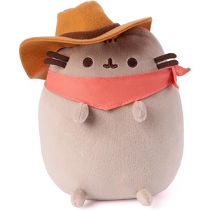 image:imageGUND Pusheen Cowboy Squisheen Plush Squishy Toy Collectible Plush Toy Cowgirl Cat Stuffed Animal for Ages 8 and Up Gray 6Cowgirl Cat
