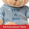 image:imageGUND Its a Boy 12Inch Message Bear with Blue TShirt Ages 0Its a Boy Blue Tshirt